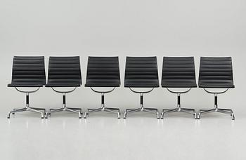 Charles & Ray Eames, a set of six chairs model "EA101", Vitra, 2018.