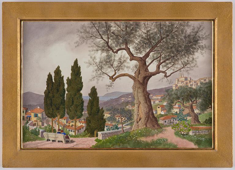 Oskar Bergman, View from Grasse.