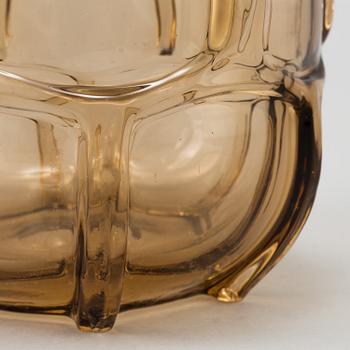 EDA GLASBRUK, vas av glas, 1936. Möjligen formgiven av Gerda Strömberg.