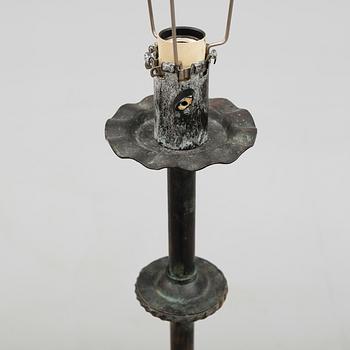 GOLVLAMPA, brons, art déco, 1900-talets första hälft.