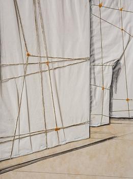 Christo Vladimirov Javacheff, "The Wall / Project for a Wrapped Roman Wall".