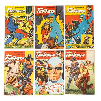 Comic books, “Fantomen”, Volume 1, 1950, nos. 2–7.