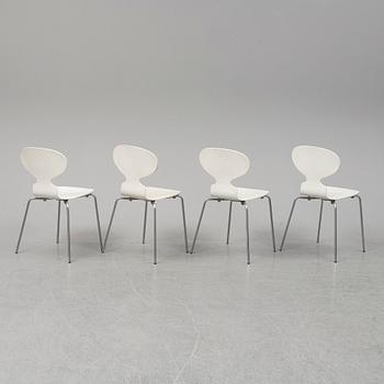 ARNE JACOBSEN, four 'Myran' chairs, Fritz Hansen, 1970.