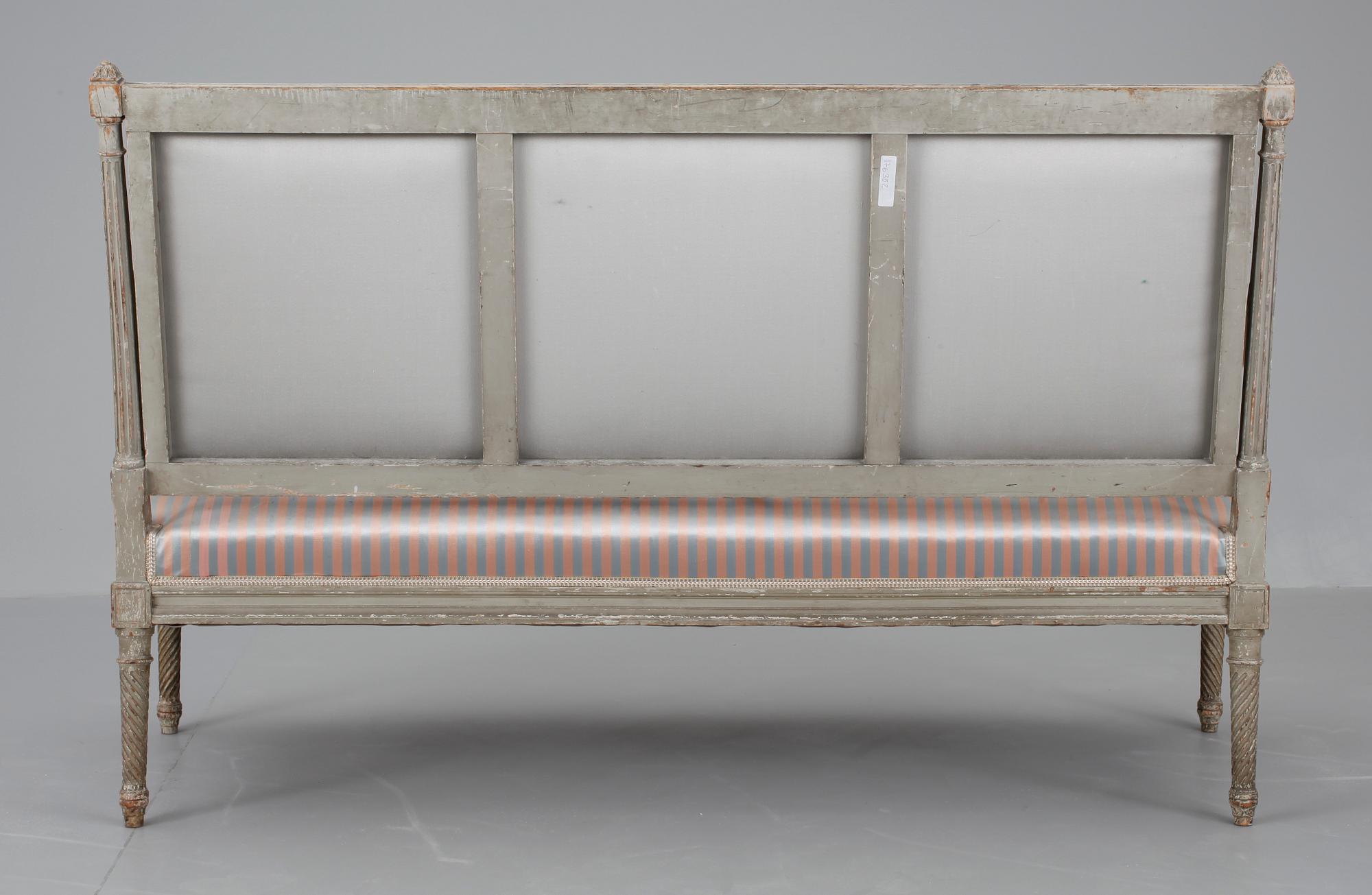 SALONGSGRUPP, 5 delar, Louis XVI-stil. 1800-talets senare hälft.