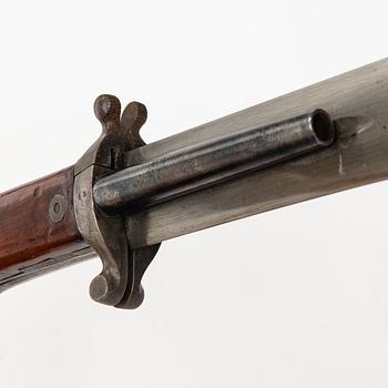 Combination weapon, Prison guard cutlass m/1865, with sheath.