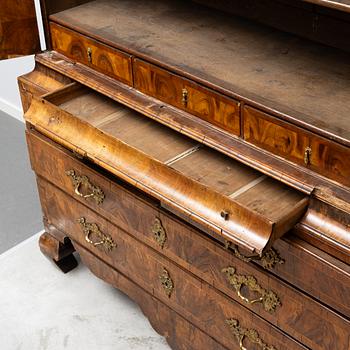 A rococo parquetry cabinet, Stockholm, later part 18th century.