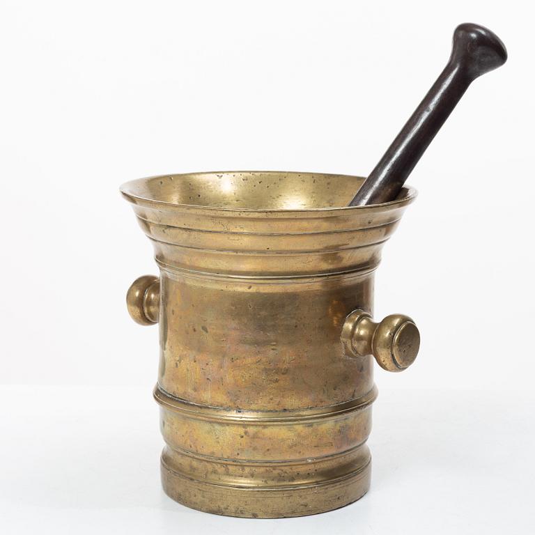 A large bronze, mortar,  19th century.