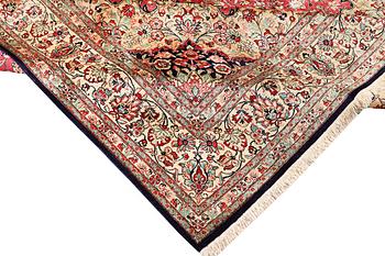 Silk Ghom carpet, c. 306 x 200 cm.