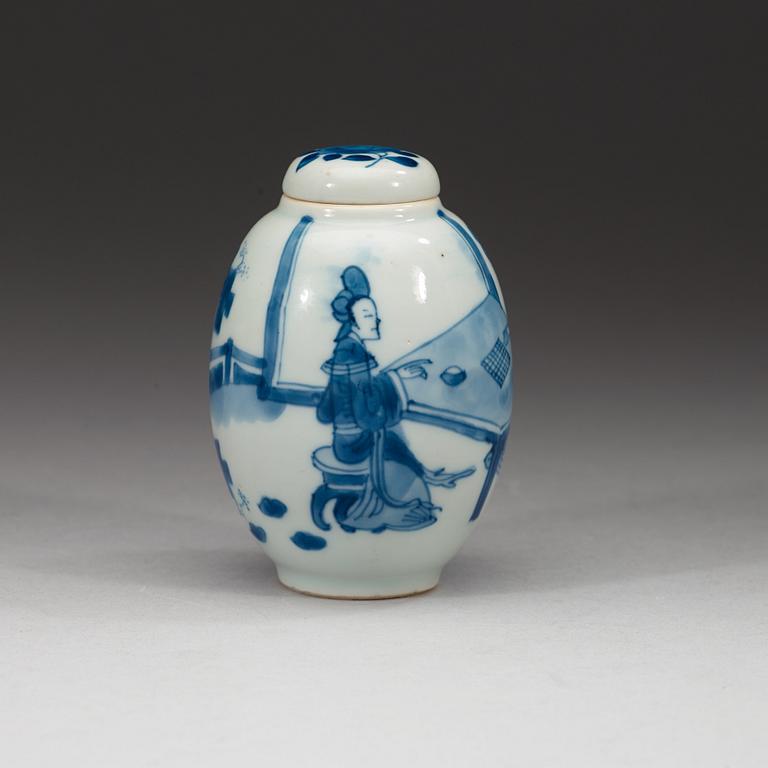 TEDOSA med LOCK, porslin. Qingdynastin, Kangxi (1662-1722).