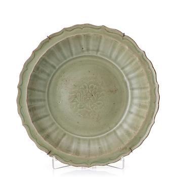 959. A celadon charger, Ming dynasty (1368-1644).