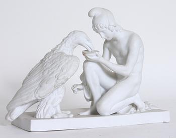 FIGURIN, parian, Kongl Dansk, efter Bertel Thorvaldsen.