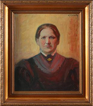 ALBERT GEBHARD, olja på duk, signerad.