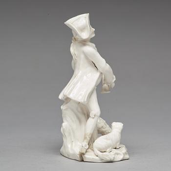 FIGURIN, mjukt porslin. Marieberg, 1700-tal.