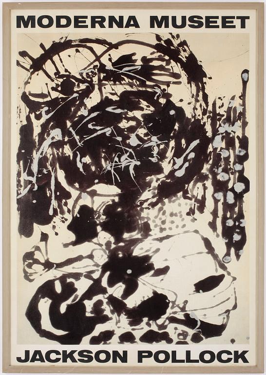 JACKSON POLLOCK, efter, utställningsaffisch, Moderna Museet.