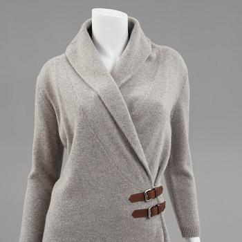 A wool dress by Ralph Lauren.