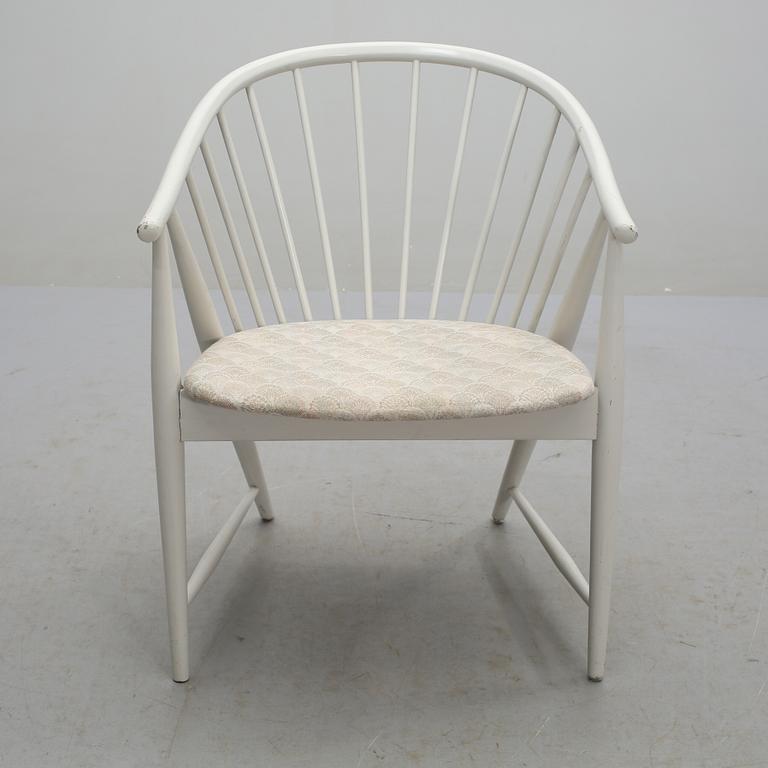 KARMSTOL, "Solfjädern", Sonna Rosén, Nässjö Stolfabrik, formgiven 1948.