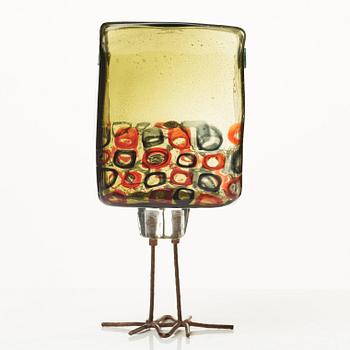 Alessandro Pianon, skulptur, fågel, "Pulcino", Vistosi, Italien, 1960-tal, modell S191.