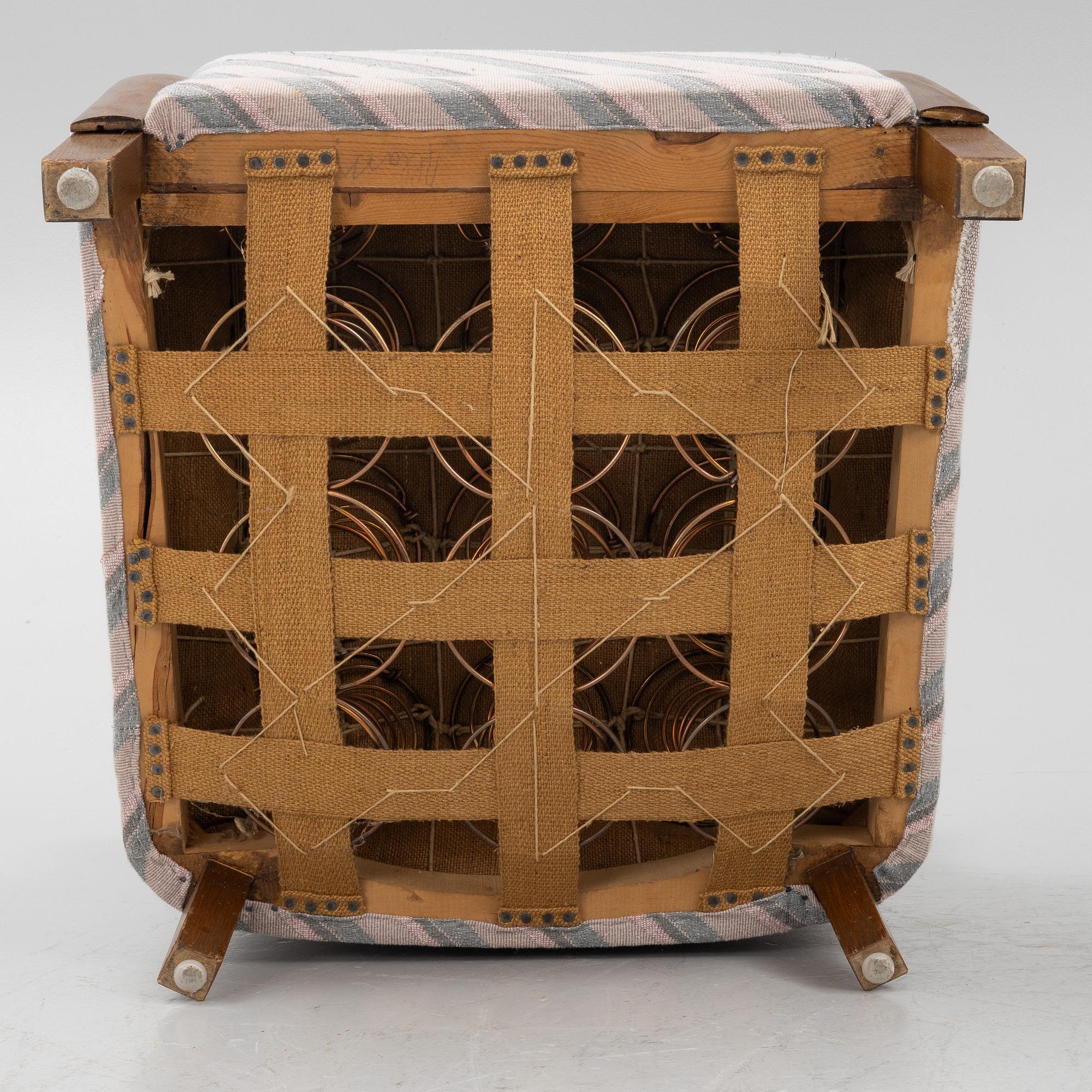 A pair of armchairs, 1930s.