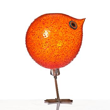 Alessandro Pianon, a 'Pulcino' glass bird, Vistosi, Murano, Italy 1960s.