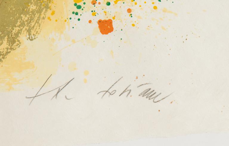 Theo Tobiasse, lithograph in colours, signed 78/150.