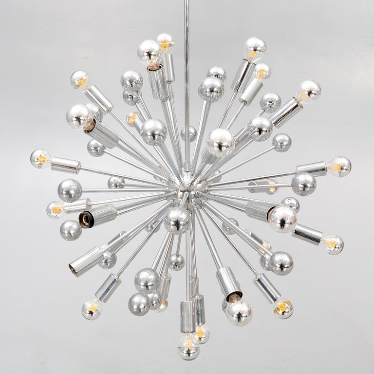 A Paul de Haan Sputnik ceiling pendant later part of the 20th century.