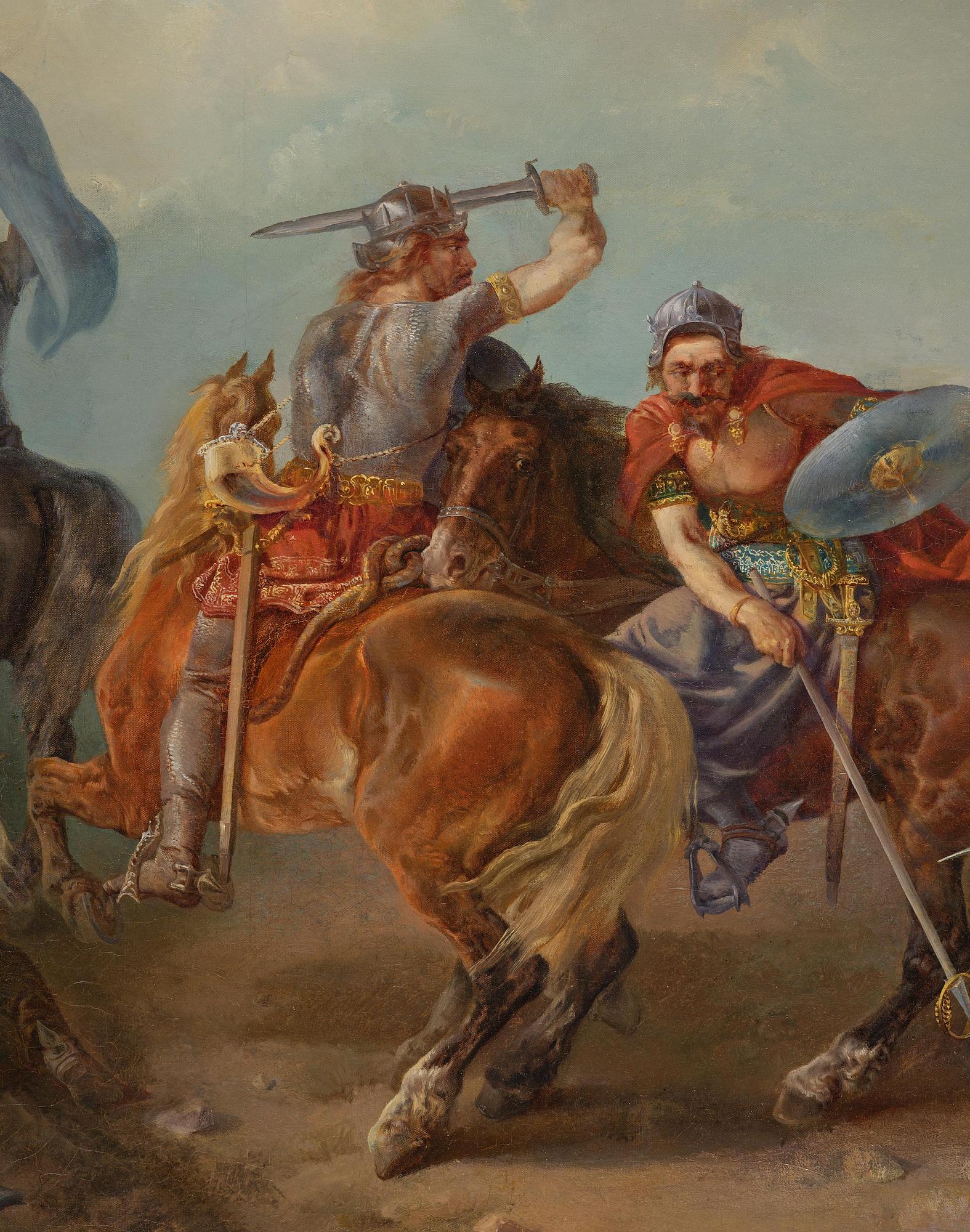 Oskar Leonard Andersson, Bataljscen.