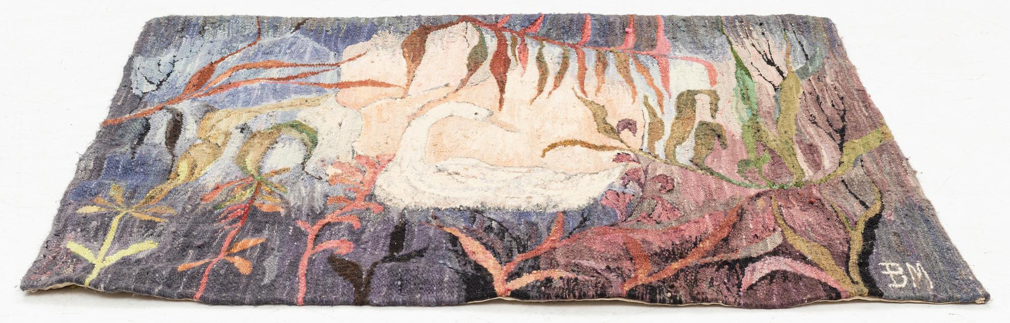 Gobeläng, signerad BM, Polen, ca 123 x 97 cm.