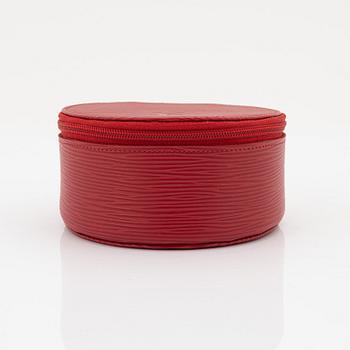Louis Vuitton, a red epi leather 'Ecrin Bijoux Jewelry case', 2003.