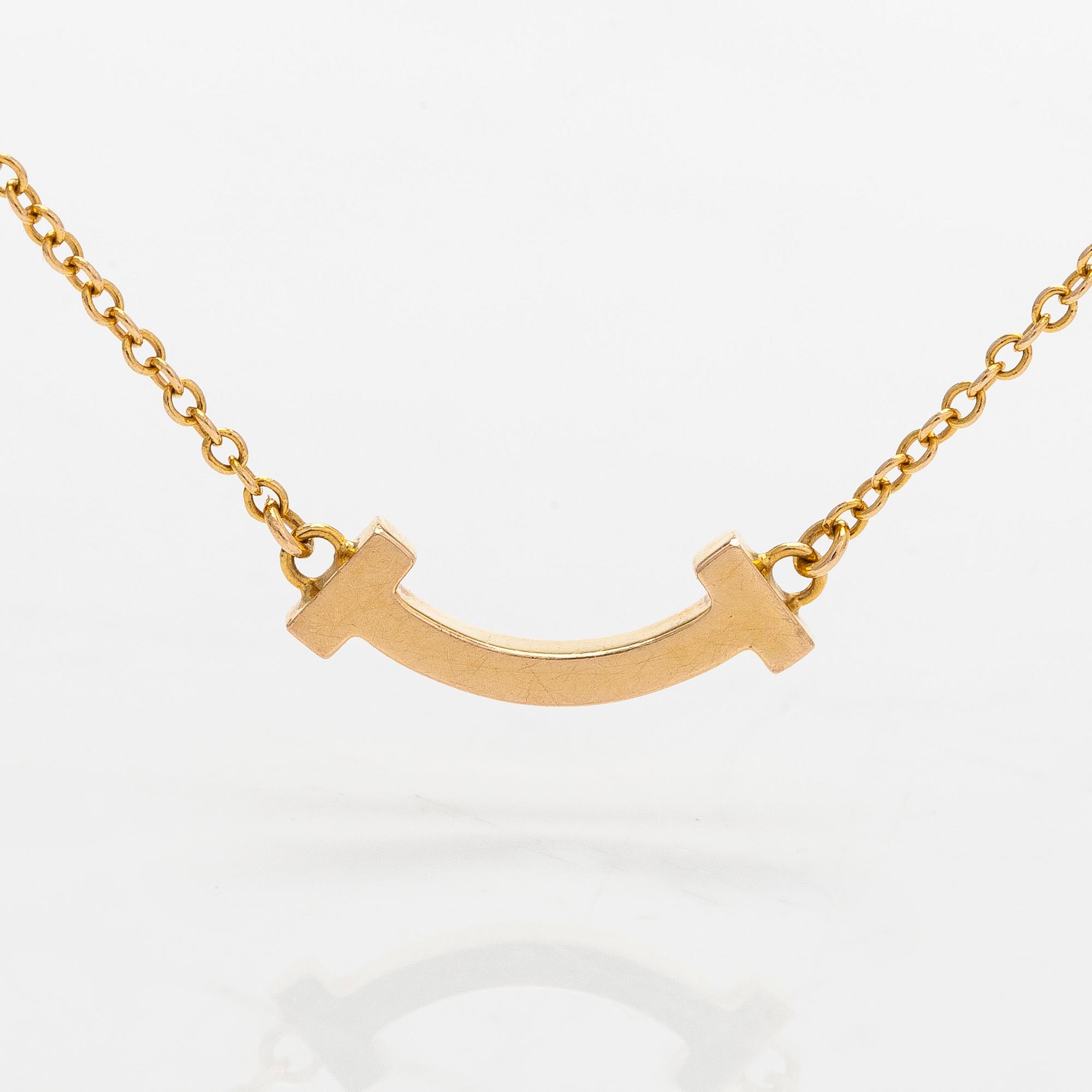 Tiffany & Co, halsband, "T Smile", 18K guld.