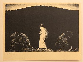 John Bauer, "Troll", 10 lithographs in a book.