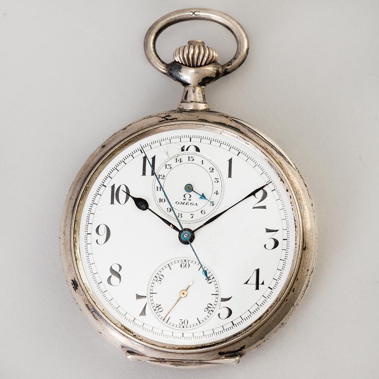 A silvered metal inkstand by Kaiser Zinn 1910s.