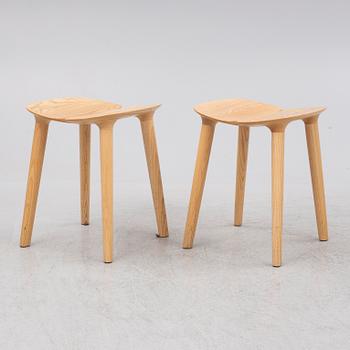 Ronan & Erwan Bouroullec, a pair of stools, "MC3 OSSO", Mattiazzi, Italy, after 2011.