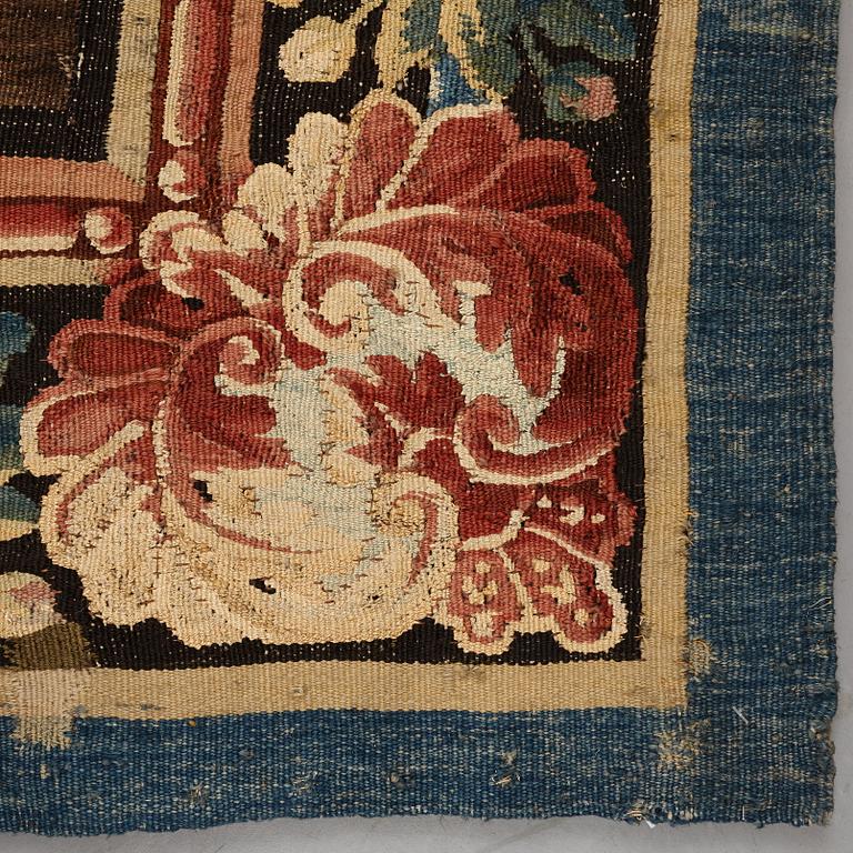 A tapestry, "Verdure", tapestry weave, a so called "entre-fenêtre", ca 295-296 x 126-129,5 cm, signed M.R.DABVSON.i.D.