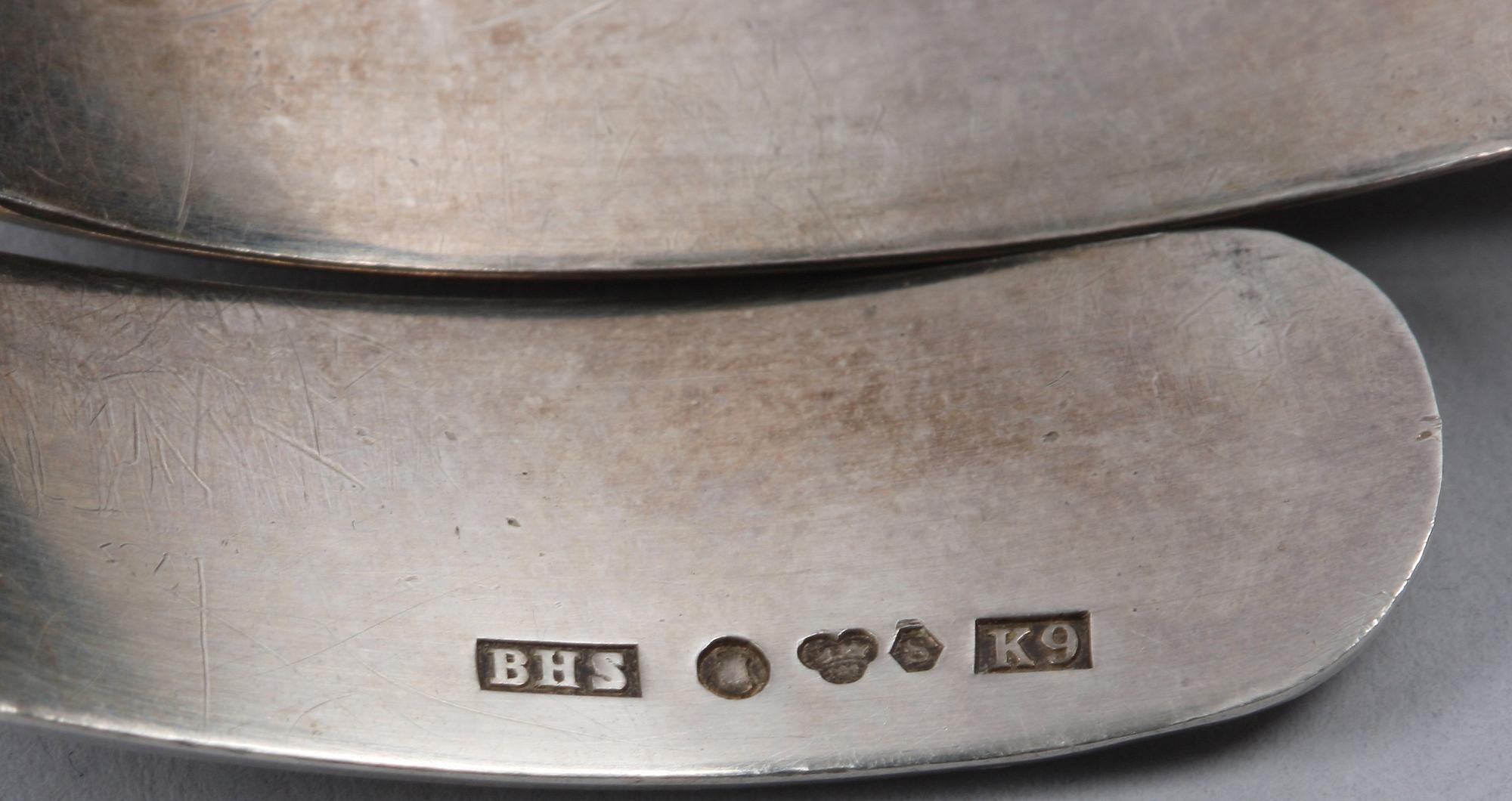 ARMBAND, silver. B Sörlings Konsthantverk, Stockholm 1960.
