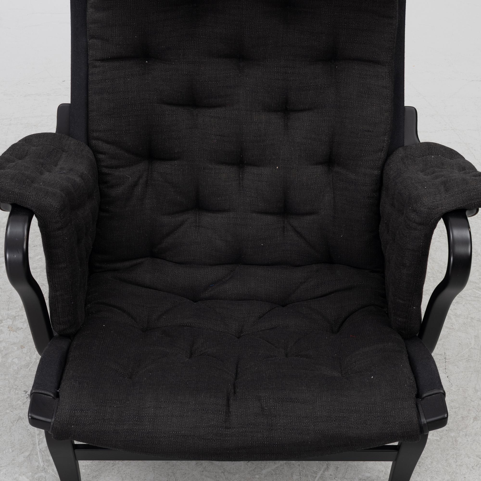 Bruno Mathsson, Armchair with footstool, 'Pernilla', Dux.