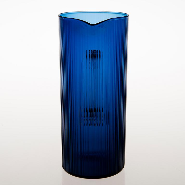 TAPIO WIRKKALA, a set of six glasses and a pitcher, Iittala, the latter half of the 20th century.