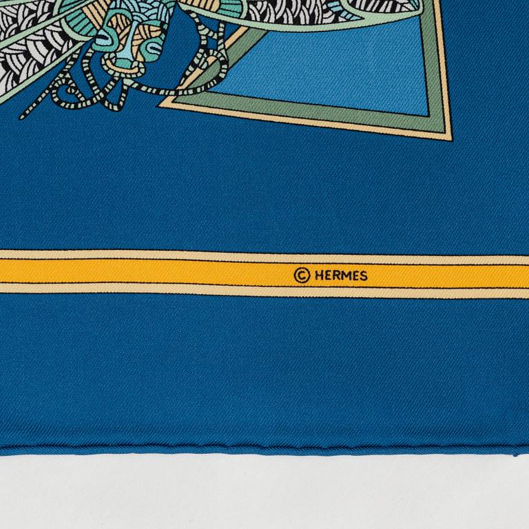 Hermès, scarf, "Le Temps des Marionettes".