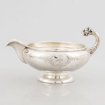 A three-piece silver coffee service, Norway & Denmark, late 19th and early 20th century.