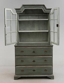 VITRINSKÅP, 1700-/1800-tal.