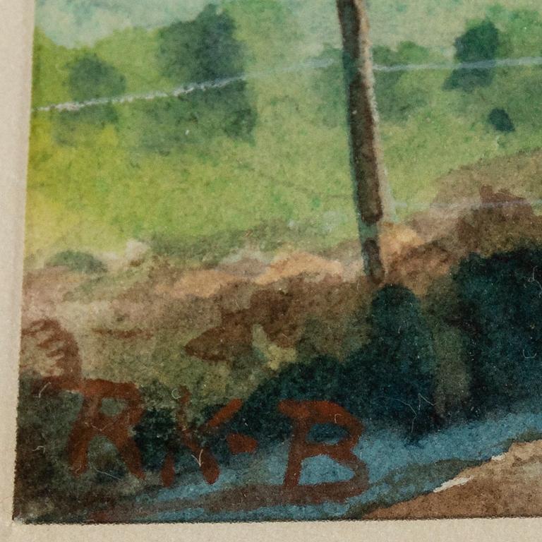 Regina Kylberg-Bobeck, watercolour, signed.