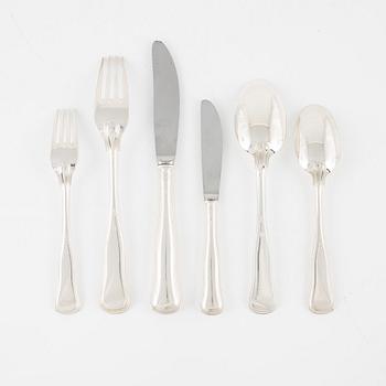 A Danish Silver Cutlery, 'Old Danish', including Cohr, Swedish import mark (71 pieces).