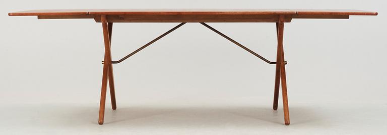 A Hans J Wegner teak and oak dining table, Andreas Tuck, 1950's-60's.