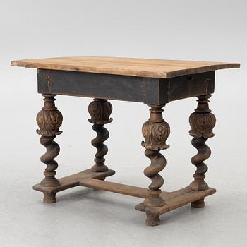 A table, partially Baroque, 19th century with earlier parts.