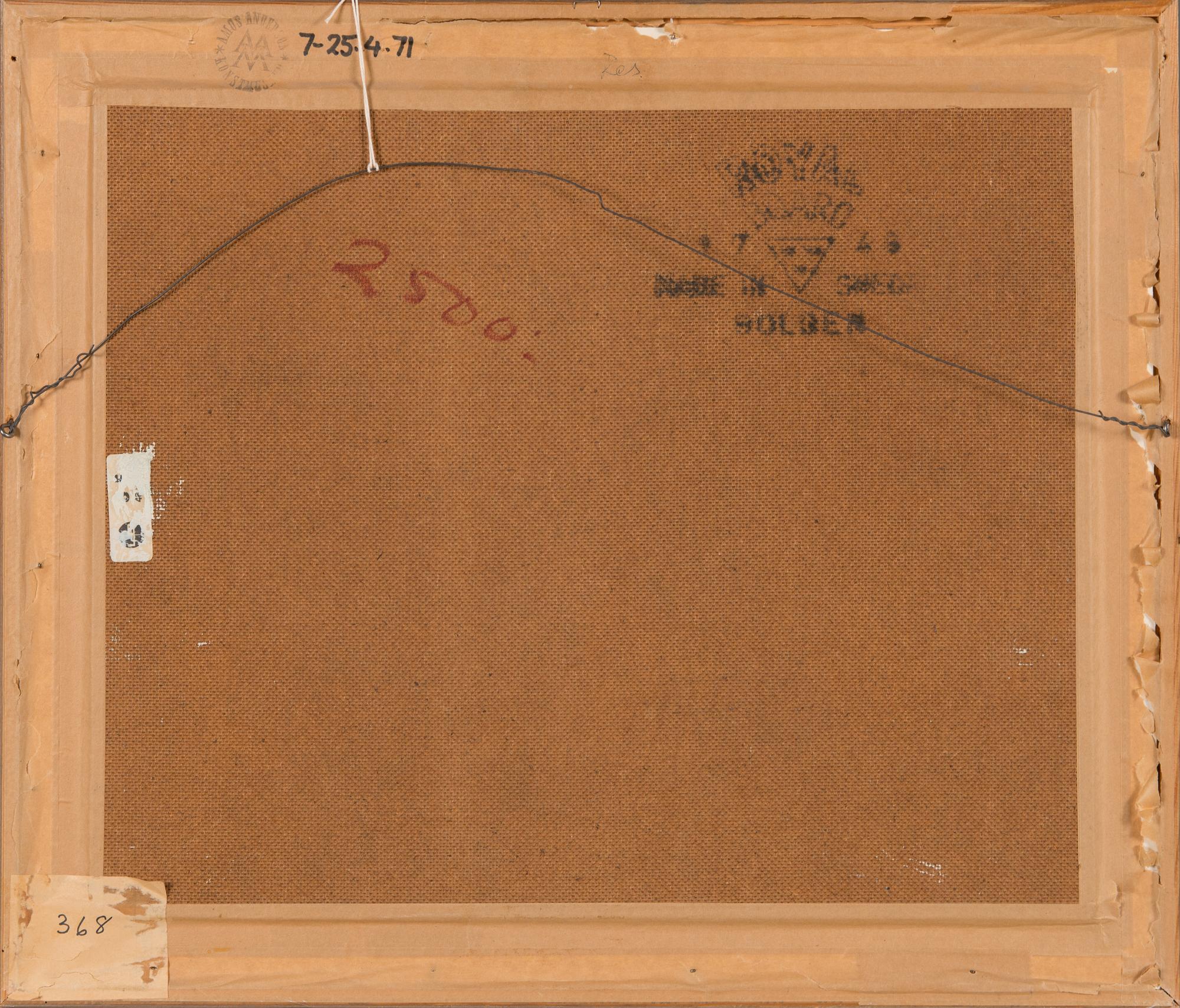 Torger Enckell, oil on board.