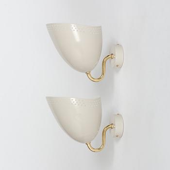 Hans Bergström, a pair of wall lamps, model "311", ed. 3/6 & 4/6, ateljé Lyktan, Edition Bukowskis 2025.