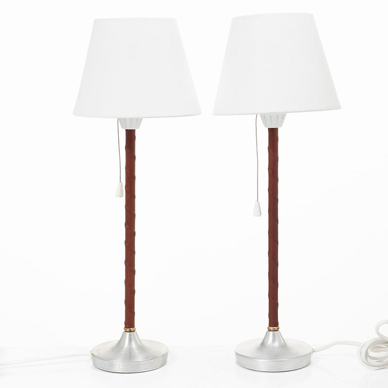 A pair of table lamps, model 15734, Böhlmarks Lampfabrik.