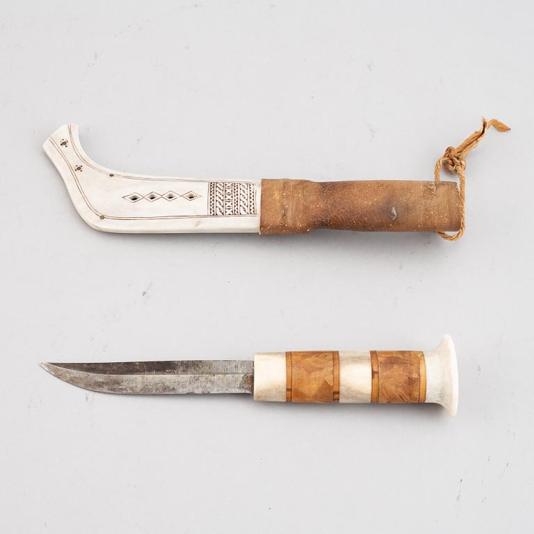 Johan Märak, samekniv, monogramsignerad JM.