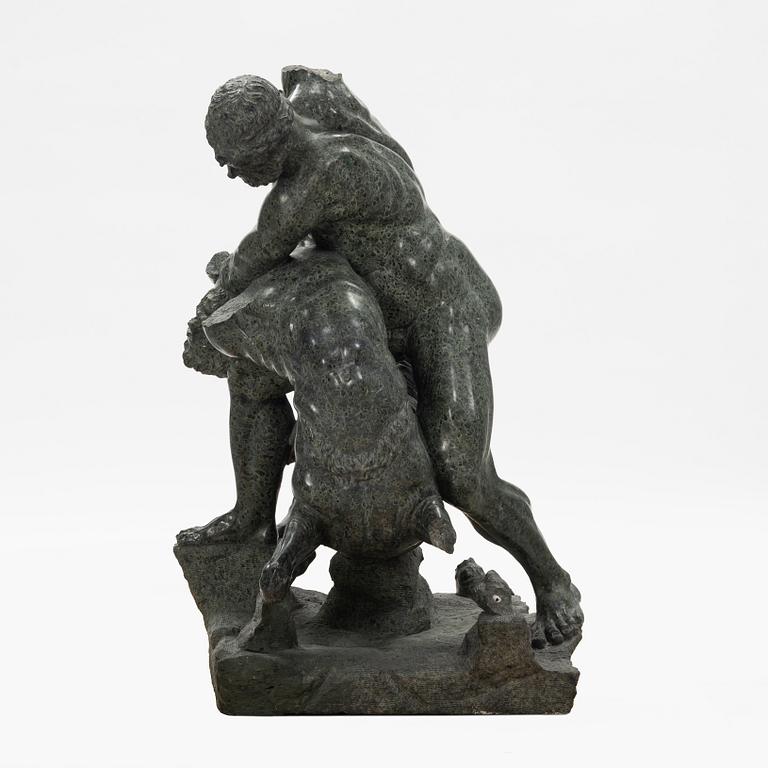 A Italien presumably early 20th century sculpture of Hercules and the Centaur Nessus.