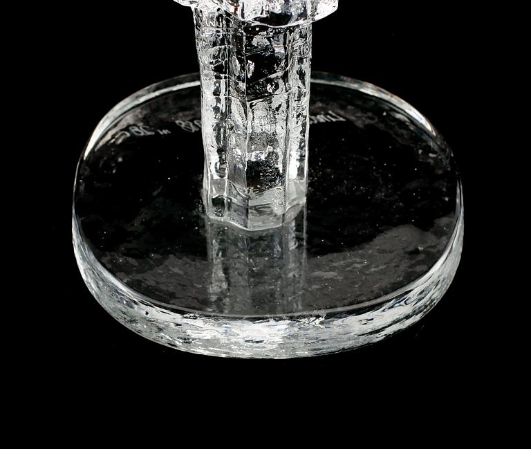 SKULPTUR, glas, Edvin Öhrström, Lindshammar, 1988.