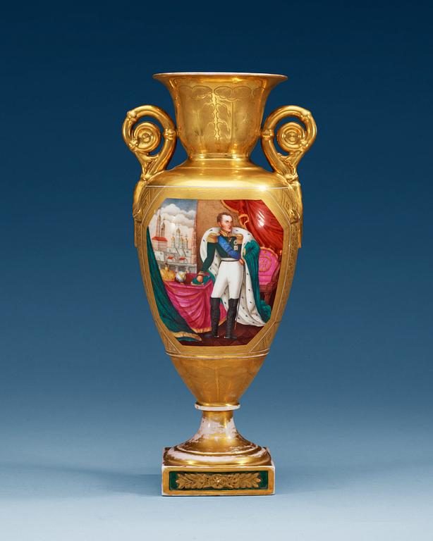 A Russian Empire vase, 19th Century.